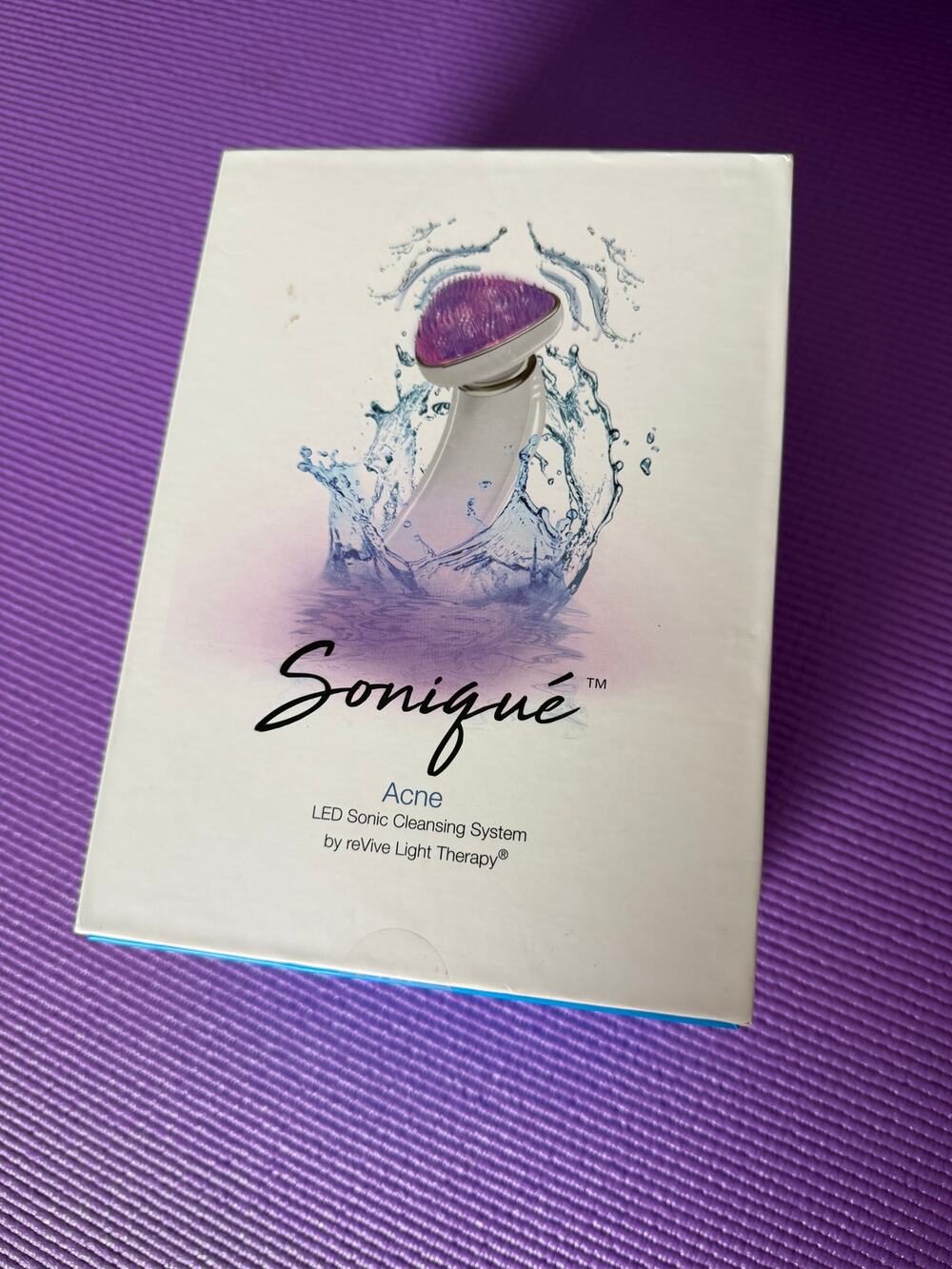New reVive Sonique Acne LED Light Therapy Sonic Facial Cleansing Brush System